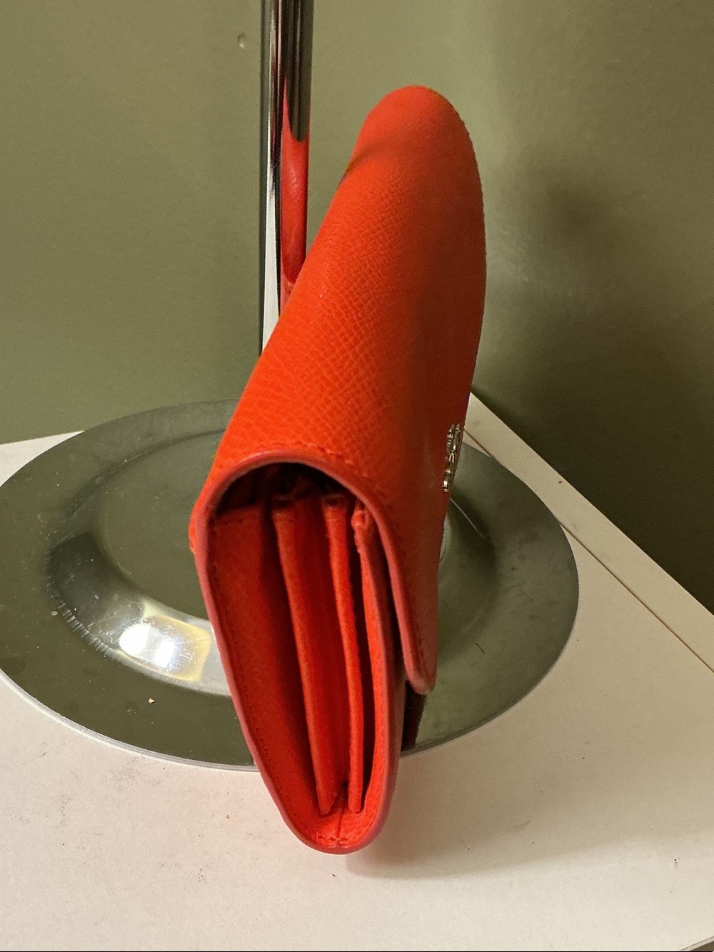 Coach Pop Slim Envelope Orange Leather Signature Clutch Wallet Set SEE PHOTOS - Picture 10 of 14